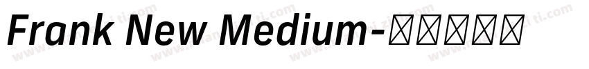 Frank New Medium字体转换